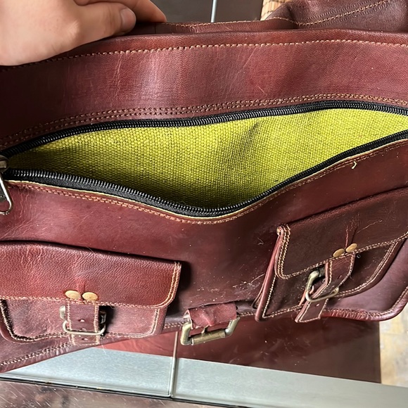 Leather Satchel Bag - Picture 2 of 12
